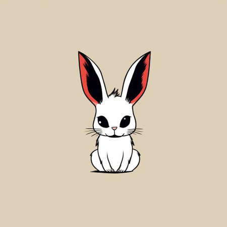 these black outlined comics show a kangaroo with crossed eyes encountering a dead rabbit. despite the morbid subject matter, the illustrations are cute and minimalist. ai generatedの素材