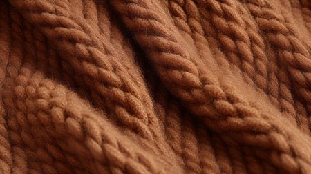 this high-quality wool comes in a beautiful medium brown color, perfect for knitting cozy sweaters or warm blankets. it is soft to the touch and easy to work with. ai generatedの素材