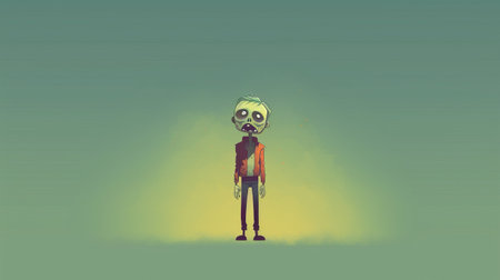 minimal zombie is a minimalist approach to the zombie genre, featuring simple graphics and gameplay. survive the undead hordes with limited resources and strategic planning. ai generatedの素材