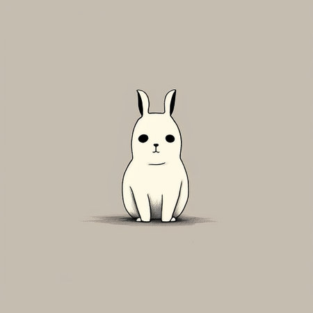 enjoy these eye-crossing comics featuring a cute minimalist horse and a dead rabbit. the black outlines add a unique touch to the illustrations. ai generatedの素材
