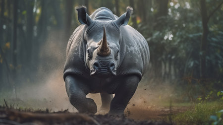 experience the thrill of watching a rhinoceros running in ultra high definition with the canon eos r3 camera. this footage is extremely detailed, ultra sharp, and captured in hdr 8k quality. ai generatedの素材