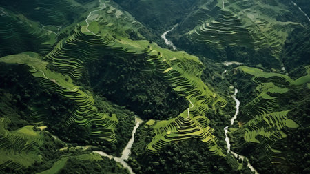 experience the breathtaking beauty of yann arthus-bertrand's digital scene in ultra-high definition. this photo captures the essence of nature with stunning detail and clarity. ai generatedの素材