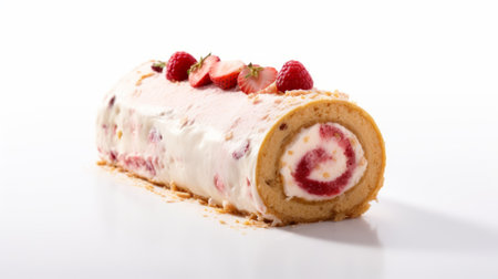 capture the essence of your gelato roll slice with our professional product photography services. our team specializes in creating stunning images on a white background that will make your product stand out. ai generatedの素材