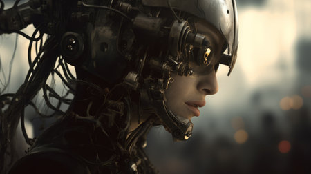 this artwork is inspired by the works of chris cunningham, emil melmoth, michael hussar, ben templesmith, and stephen gammell. it features a dynamic composition, unusual angle, ultra-sharp focus, intricate details, cinematic lighting, and bokeh. ai generatedの素材