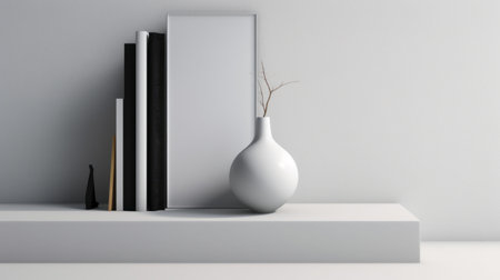 add a touch of modern elegance to your indoor space with this sleek and minimalist bookend. the clean white background enhances the beauty of the bookend, making it a perfect addition to any modern decor. ai generatedの素材