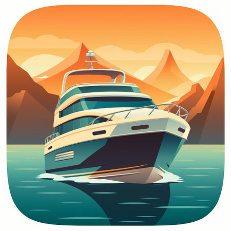 easily search for your boat using our innovative vector style ar 6:6 app. experience a new level of convenience and accuracy in boat searching. ai generatedの素材