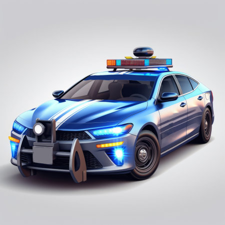 use our app to easily locate your police car with vector style ar technology. the app is user-friendly and efficient, making it simple to find your car in any situation. ai generatedの素材