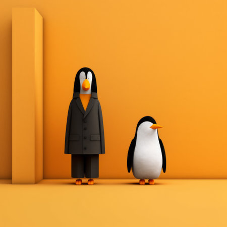 meet penguin and lisa, the adorable minimalist 3d characters that will bring life to your projects. these two are perfect for animation, gaming, and design projects that require a touch of cuteness and simplicity. ai generatedの素材