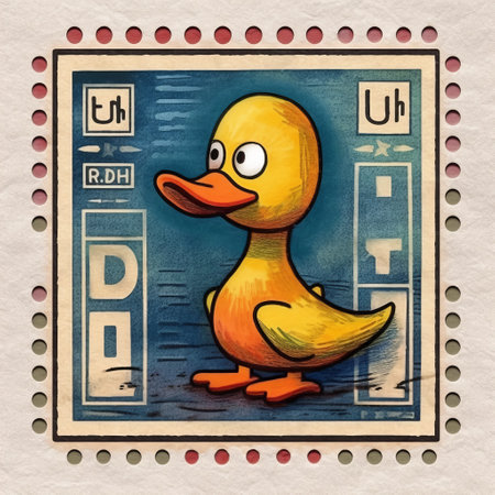 this postage stamp features an intricate border design and a cute belgian strong dark ale illustration in the style of andy kehoe and keith haring. the design showcases intricate detail, cartoon elements, stylized features, and minimalist colors with a touch of picasso's cubism and humor. ai generatedの素材