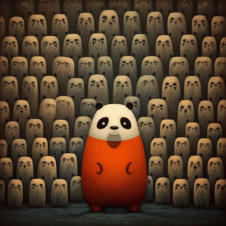 enjoy the hilarious panda comics featuring the top 31 orange beaver funny moments. the comics are created in the style of didier lourenco, a minimalist painter known for his vector art. other artists like john riley, stipple, flickr, andy kehoe, and toy-like proportions have also contributed to the collection. ai generatedの素材