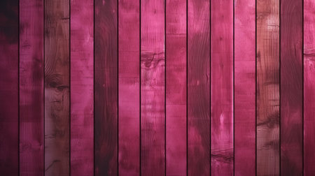 pink wood background with dark vertical stripes - stained in dark maroon. this vibrant acrylic color combination creates a foreboding atmosphere, reminiscent of industrial materials. the limited color range and vibrant usage make this background visually striking. ai generatedの素材
