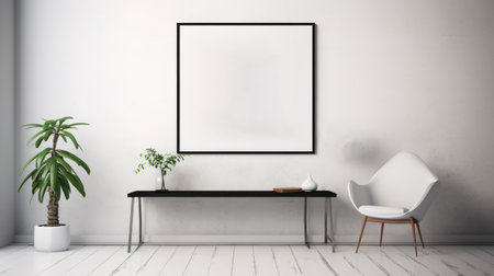 a black and white photo capturing people in a modern home with photorealistic art, inspired by ndebele art. the subjects have an intense gaze, while the decor showcases minimalistic symmetry. the image is filled with natural light, and it is a high-resolution uhd photo taken by emilia wilk. ai generatedの素材