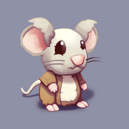 mouse characters in the game: this speedpainting showcases the adorable mouse characters in light maroon and light beige. the masterful shading brings out the plush doll art style, while the intense shading adds depth to the yombe art-inspired design. rounded features make these mouse characters even more charming. ai generatedの素材