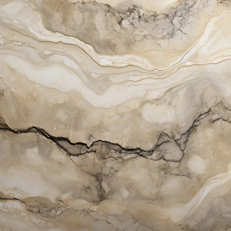 a marble tile or rug featuring textured and layered abstract forms in light beige and dark amber. this exquisite piece showcases sublime landscapes and serves as a spectacular backdrop with its meticulous detail reminiscent of serene ink paintings. ai generatedの素材