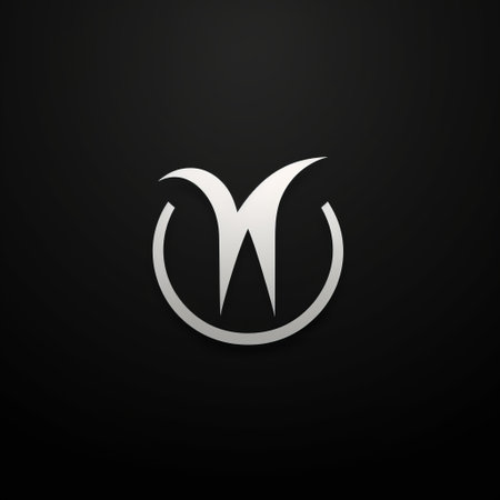 a white logo for a game is displayed on a black background, reminiscent of martin wittfooth's style. the logo incorporates iconographic symbolism and elements of wealthy portraiture. influenced by aries moross, the design is captured using a wide-angle lens, showcasing a sleek metallic finish. the overall aesthetic is reminiscent of whistlerian art. ai generatedの素材