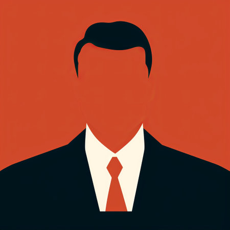 men in suits minimal graphic art illustration print featuring dark orange and red tones. the artwork emphasizes facial expressions and draws inspiration from political propaganda. with soft lighting, the portraits capture a sense of intrigue and depth. this unique piece of art, reminiscent of the figura serpentinata style, is reminiscent of an associated press photo. available on flickr. ai generatedの素材