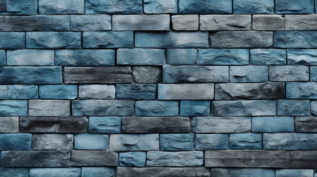 a wall of blue limestone stands out against a white background, showcasing a striking contrast of dark black and light aquamarine hues. the high dynamic range and trompe-l'oeil effect add depth to the image, while the dark navy and light bronze tones further enhance its visual appeal. the 3d composition incorporates fabric elements, resulting in a functional aesthetic. ai generatedの素材