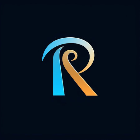 a stunning and sophisticated minimalistic logo design for a marketing agency, featuring the harmonious blend of the letters r. this elegant logo captures the essence of simplicity and professionalism, making it the perfect visual representation for your agency's brand identity. ai generatedの素材