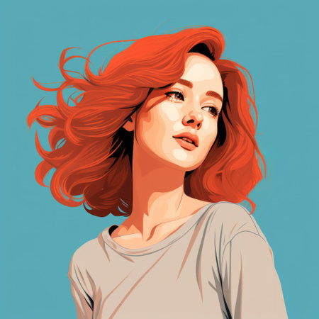 a vector-style minimal wimmelbild featuring a spokeswomen with shoulder-length hair without bangs, captured in various expressions, showcasing her feeling of being lost and overwhelmed by thoughts and obligations. the detailed illustrations are created using a technical pen, adding depth and intricacy to the artwork. ai generatedの素材
