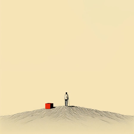 a minimalistic illustration depicting the concept of discarding successive opportunities. ai generatedの素材