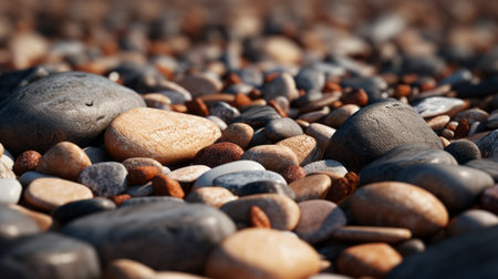 a stunning close-up photo of a desert landscape showcasing godly realistic details. the photo realism captures the vibrant and contrasting colors of the brittle yet beautiful rocks. the elegant and dry atmosphere is enhanced by the rich and vivid contrast, with depth of field adding to the impressive realism. shot on a 100mm lens at f/2.0, the natural lighting highlights the crisp and black tones.の素材