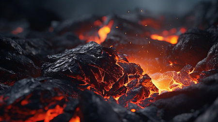 a close-up photo of a volcano showcasing its godly and realistic features. the vibrant and colorful rocks create a beautiful and elegant contrast against the dry surroundings. shot with a 100mm lens at f/2.0, the image captures the rich details and depth of field. the natural lighting enhances the realistic and impressive qualities of the photo, which is available in 8k uhd resolution with vividの素材