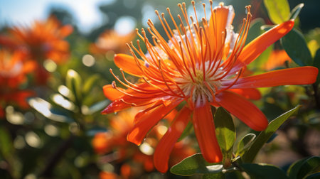 a breathtaking flower landscape captured with precision using the cinematic canon eos rebel t7. this award-winning photograph showcases the intricate details of the flowers in stunning 8k, 16k, 4k, and uhd resolution. the use of hdr and hi-res techniques adds a touch of realism to the image, making it appear like a photo realistic 12k masterpiece. ai generatedの素材