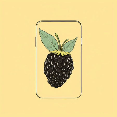 a blackberry phone case featuring a minimalist design inspired by the works of illustrator jack hughes. this sleek and stylish case showcases a minimalist still life, reminiscent of the energy-filled illustrations of maria sibylla merian. perfect for those who appreciate animated gifs and vibrant, eye-catching designs. ai generatedの素材