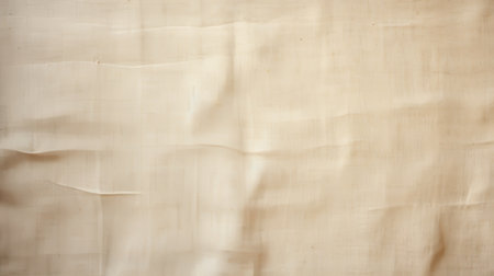 an old beige fabric or blanket with a wrinkle, showcasing transparent layers and traditional vietnamese style. the design features loose gestures, incorporating paper and organic materials. the sunprint effect adds a unique touch, resulting in a smooth and shiny appearance. ai generatedの素材