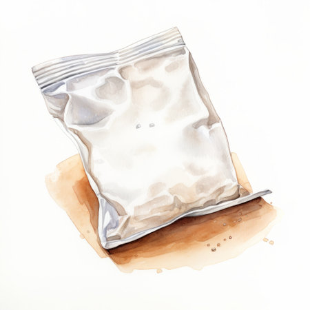 a small sandwich sketch painted in watercolor, showcasing meticulous photorealistic still life techniques. the artwork, created in the style of tokujin yoshioka, features a light silver and brown color palette. the clean and sharp inking by mars ravelo enhances the use of light and shadow, resulting in a visually striking piece. ai generatedの素材