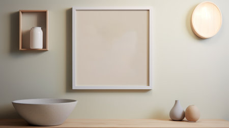 a modern black and white framed photograph showcases a woman's soft facial expression against a white backdrop. inspired by artists like thomas blackshear, naoto hattori, and jessica drossin, the image exudes simplicity and elegance. the earthy palette, with hints of light teal and beige, adds depth to the photo, while an african influence can be felt in its overall aesthetic. ai generatedの素材