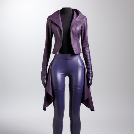 jacket leggings isolated on white, showcasing award-winning studio photography with professional color grading. the image features soft shadows and clean sharp focus achieved through focus stacking. captured using digital photography, this high-resolution 8k photo highlights the details and textures of the jacket leggings. ai generatedの素材