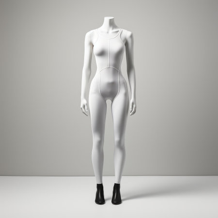 jumpsuit leggings isolated on white, featuring award-winning studio photography with professional color grading. the image showcases soft shadows and clean sharp focus, achieved through focus stacking techniques. this high-quality digital photograph is captured in stunning 8k resolution. ai generatedの素材