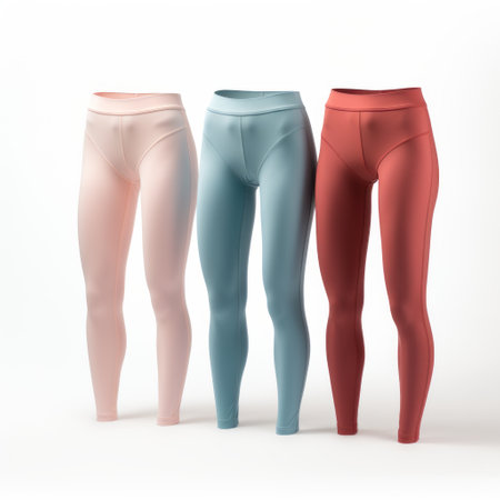 leggings leggings isolated on white, award winning studio photography, professional color grading, soft shadows, no contrast, clean sharp focus, focus stacking, digital photography, 8k. ai generatedの素材