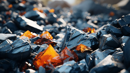 a majestic mountain captured in a godly realistic close-up, showcasing the photo realism of its colourful rocks. the brittle yet beautiful landscape appears dry and elegant, with rich and vivid contrast. shot on a 100mm lens at f/2.0, the image boasts a depth of field and crispness, enhanced by natural lighting. this impressive 8k uhd photo showcases the mountain's beauty in stunning quokka colors. aiの素材