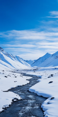 a stunning photo captures the beauty of a valley in iceland, with the osterfjorden road leading towards the majestic saser kangri iii mountain. the snowy summit ridge of denali adds to the picturesque scene. this animated gif-style image showcases the tamron 20mm f/2.8 di iii osd m1:2 and 24mm f/2.8 di iii osd m1:2 lenses, while incorporating minimalist typography and a touch of the royalの素材