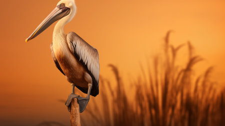 a bird perched on a branch, surrounded by lush green grass, showcases the artistic style of the ivory coast. the golden light illuminates the scene, creating a spectacular backdrop reminiscent of marine biology-inspired art. the composition is enhanced by the light amber and pink hues, evoking a sense of tranquility. this captivating image could be a stunning addition to any wallpaper collection, with a touchの素材