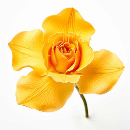 yellow daisy model flower: this photo captures a stunning yellow daisy model flower, reminiscent of the artistic styles of patricia piccinini, david burdeny, and valentine penrose. the realistic rendering of the human form is highlighted through smooth lines and a shallow depth of field, creating a visually captivating composition. ai generatedの素材