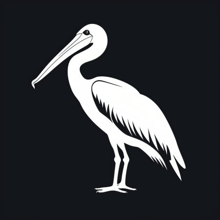 a black and white bird, reminiscent of simplistic vector art, stands out against a dark background. the precise nautical detail and egyptian iconography add depth to the image. the use of holotone printing creates a unique texture, while the ivory color scheme remains congruent. chinese iconography elements further enhance the overall aesthetic. ai generatedの素材