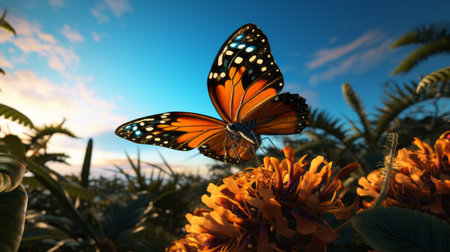 a breathtaking photograph capturing the beauty of a butterfly in stunning detail. shot with a cinematic canon eos rebel t7, this image showcases the intricate patterns and vibrant colors of the butterfly. the use of various lenses, including 35mm, 50mm, 80mm, 100mm, and 200mm, adds depth and versatility to the composition. with its high resolution, hdr, and realistic lighting, this award-winning photo is a trueの素材