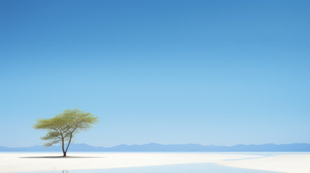 exotic destinations in the style of an album cover, featuring green and blue hues. ai generatedの素材