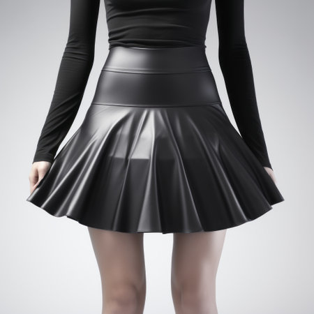 skirt leggings isolated on white, featuring award-winning studio photography with professional color grading. the image showcases soft shadows and a clean, sharp focus achieved through focus stacking techniques. this digital photograph captures the essence of the skirt leggings, highlighting their design and details. ai generatedの素材