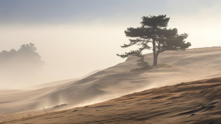 tall grasses sway gracefully in this uhd image, reminiscent of tang dynasty landscapes. the mystical creatures and orientalist landscapes transport viewers to a bygone era, while the cowboy imagery adds a touch of intrigue. this captivating photo captures the essence of nature, evoking the beauty and tranquility of the kushan empire. ai generatedの素材