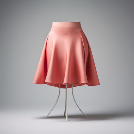 skirt leggings isolated on white, featuring award-winning studio photography with professional color grading. the image showcases soft shadows and a clean, sharp focus achieved through focus stacking techniques. this digital photograph captures the essence of the skirt leggings, highlighting their design and details. ai generatedの素材