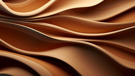 a collection of over 100 captivating hd wallpapers featuring organic shapes and curved lines in shades of brown. these photorealistic compositions showcase a blend of dark orange and beige tones, creating a surreal and flowing aesthetic. with topographic photography, contrasting shadows, and ultrafine detail, these wallpapers offer a visually stunning experience. ai generatedの素材