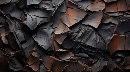 a super wide aerial view photo texture showcasing a vibrant and textured mix of synthetic leather yard mulch. the image captures the raw and gritty beauty of industrial materials and trashcore, with a thick impasto texture. this high-resolution photograph highlights the flat surfaces and nature's integration with recycled and dirty materials, creating a visually captivating scene. ai generatedの素材