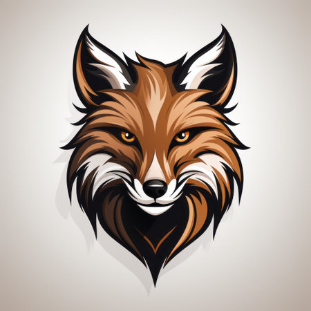 a fox outline on a white background, this 2d lineal vector icon is created by flaticon and dribbble. it is a high-definition design available on behance. made using figma, adobe xd, and sketch, this icon is perfect for ux/ui projects. with its crisp and pixel-perfect design, it follows a minimalistic and simplistic style, featuring a flat black outline. ai generatedの素材