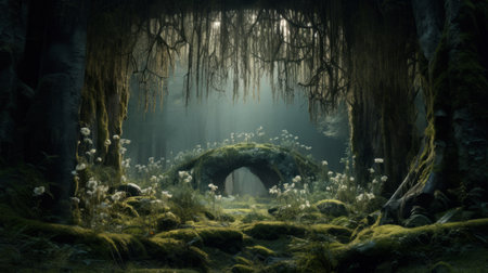 a hidden installation nestled in the arctic region of esvalva, norway, known as the world seed bank. the scene captures a guarded entrance, shrouded in mystery and secrecy, where a select few ensure the safety of global seeds in the event of a catastrophe. ai generatedの素材
