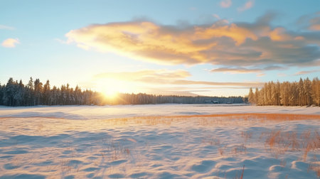 snowy desert landscape captured in open world mode, showcasing the mesmerizing beauty of nature. this time-lapse photograph and film by win aaltonen, in 32k uhd resolution, features a serene pastoral scene with light yellow and orange hues. the image is enhanced by the presence of god rays, creating a captivating and ethereal atmosphere. aykut aydogdu's artistic touch adds depth and intrigue to this stunning composition.の素材