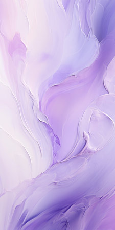 a large drawing painting featuring fluid brush strokes in purple and lilac colors. the rococo pastel color palette adds a touch of elegance to the artwork. the light white and light purple hues create a polished surface with realistic hyper-detail. this 32k uhd painting showcases subtle coloring that enhances its overall beauty. ai generatedの素材